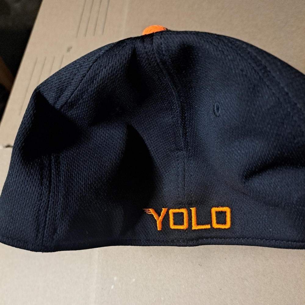 OC SPORTS Black and Gold Baseball Cap YOLO High Wheelers. - Picture 3 of 7